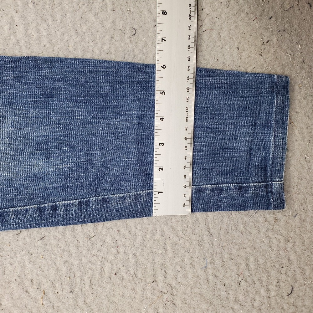 Michael Kors Jeans Womens 8 Blue Denim Medium Wash Faded Stretch Straight Leg - Picture 5 of 10